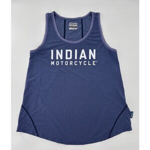 Indian Motorcycle (Blue) Performance Tank Top Womens Small